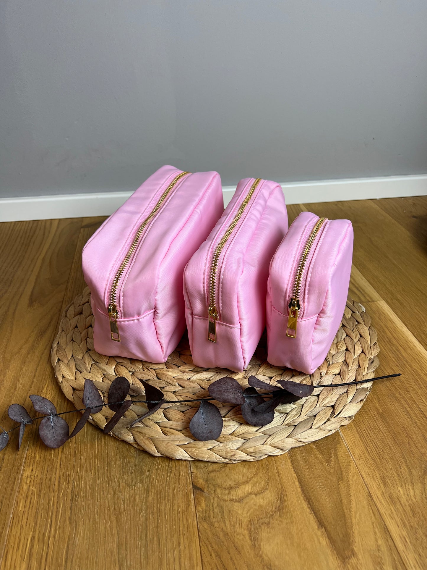 Kosmetiktaschen - Nylon - Farbe rosa