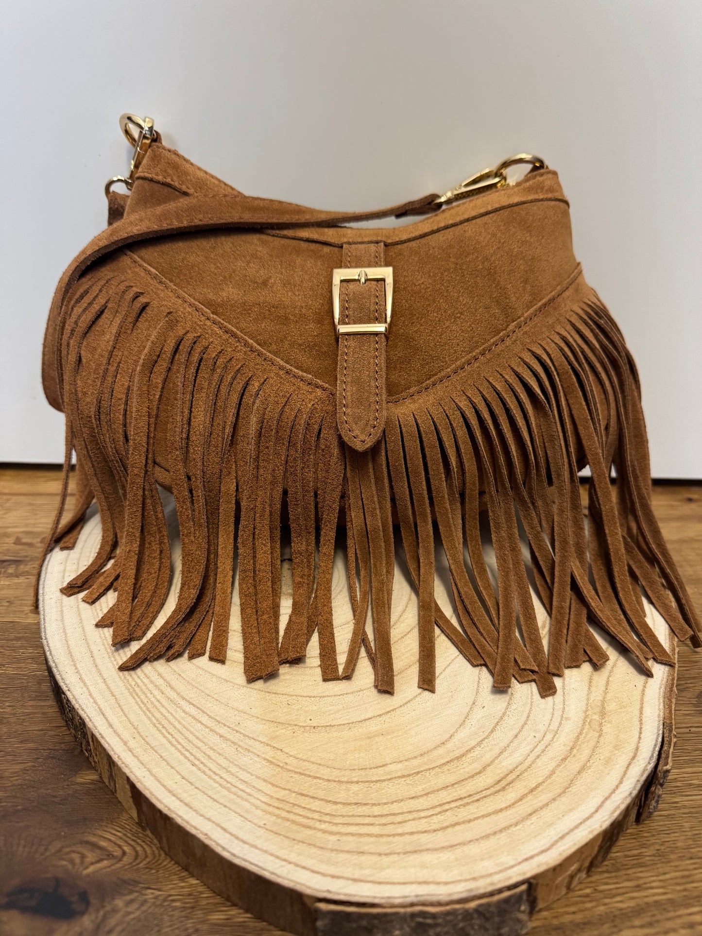 Fransen Tasche TONI | braun