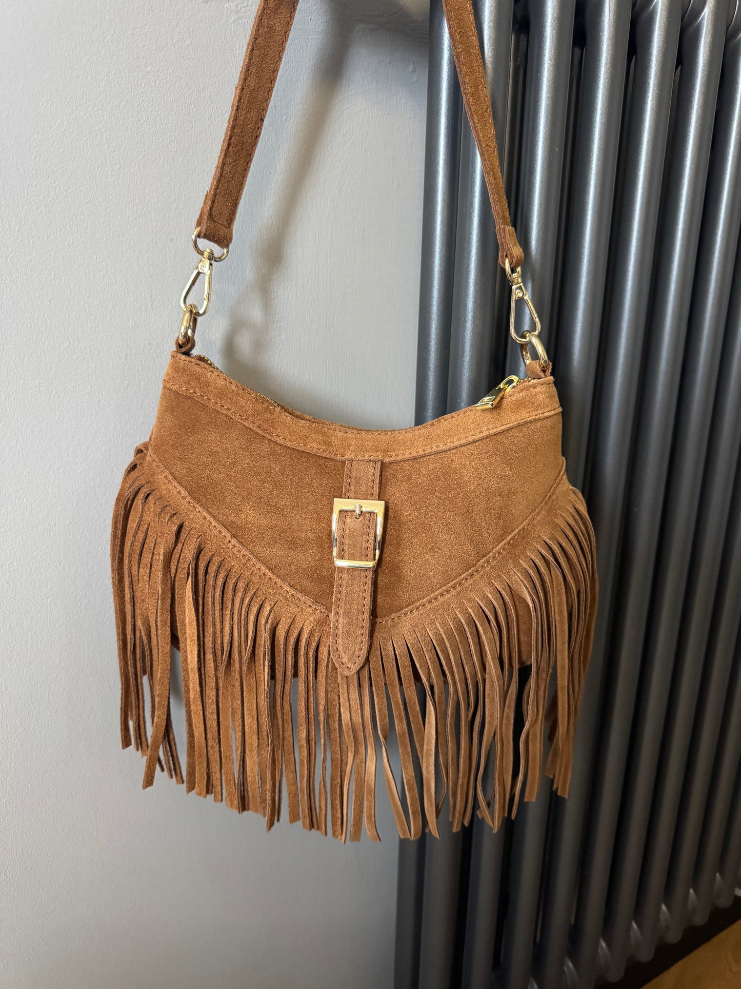 Fransen Tasche TONI | braun