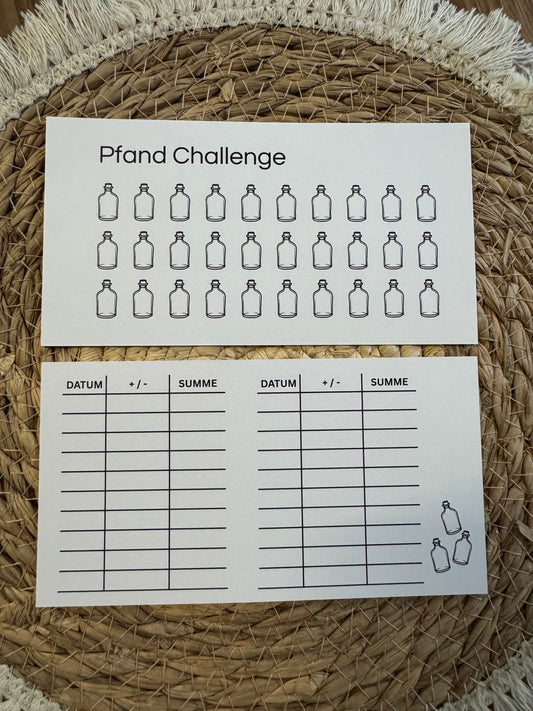Pfand Challenge | NEUES DESIGN | mit Tracker