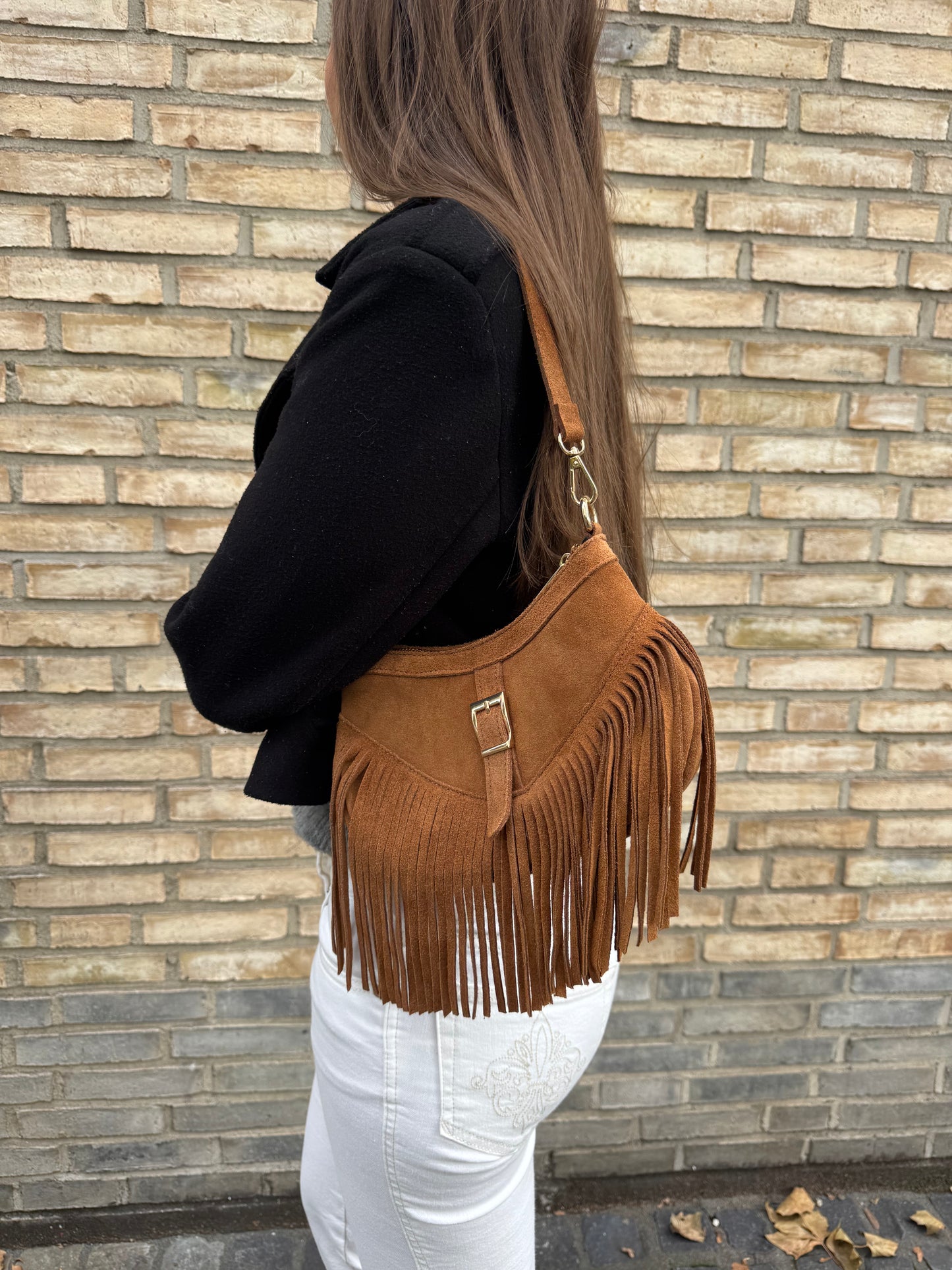 Fransen Tasche TONI | braun