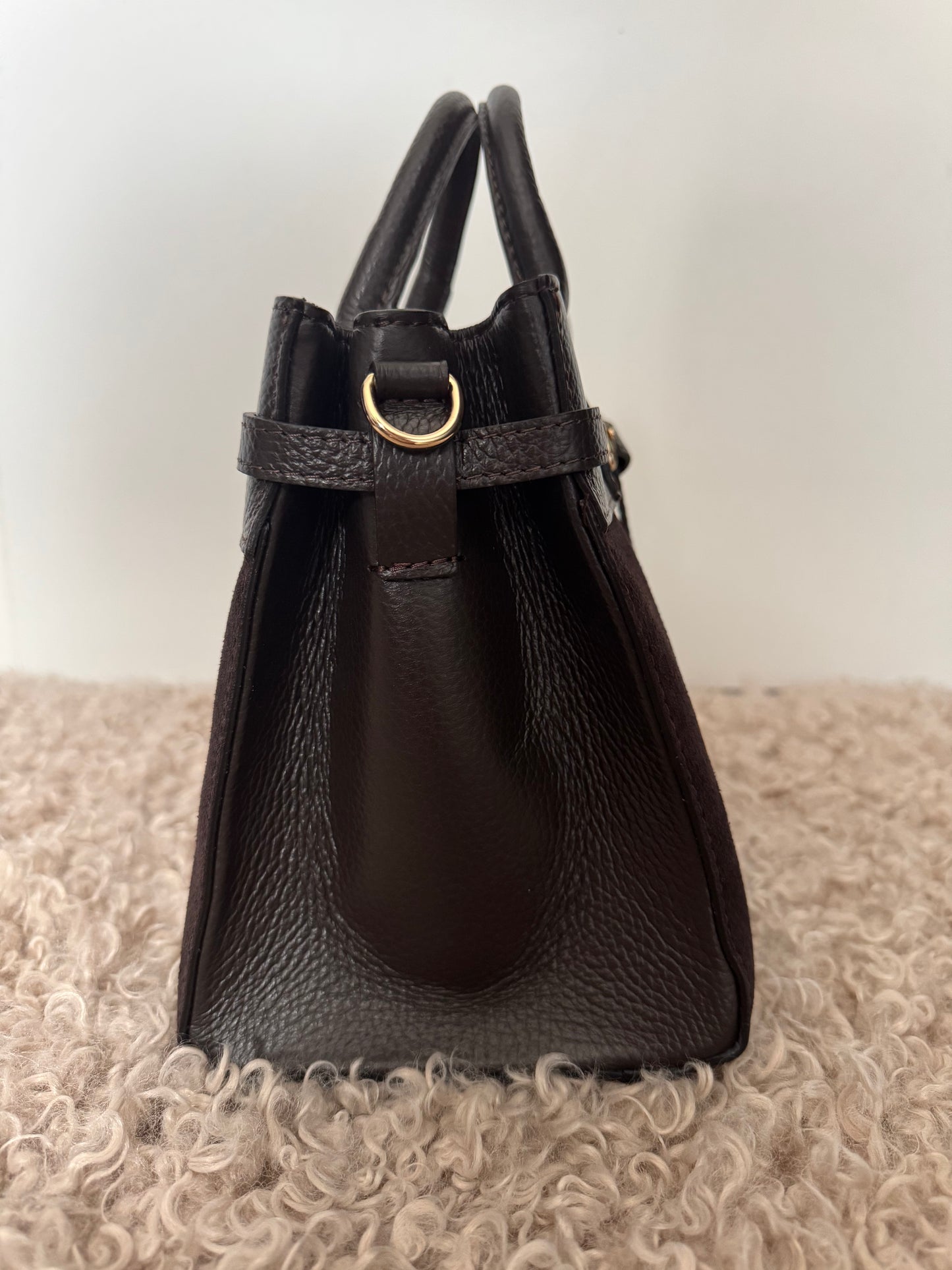 Handtasche LOUISE | Größe S | bordeaux & chocolate