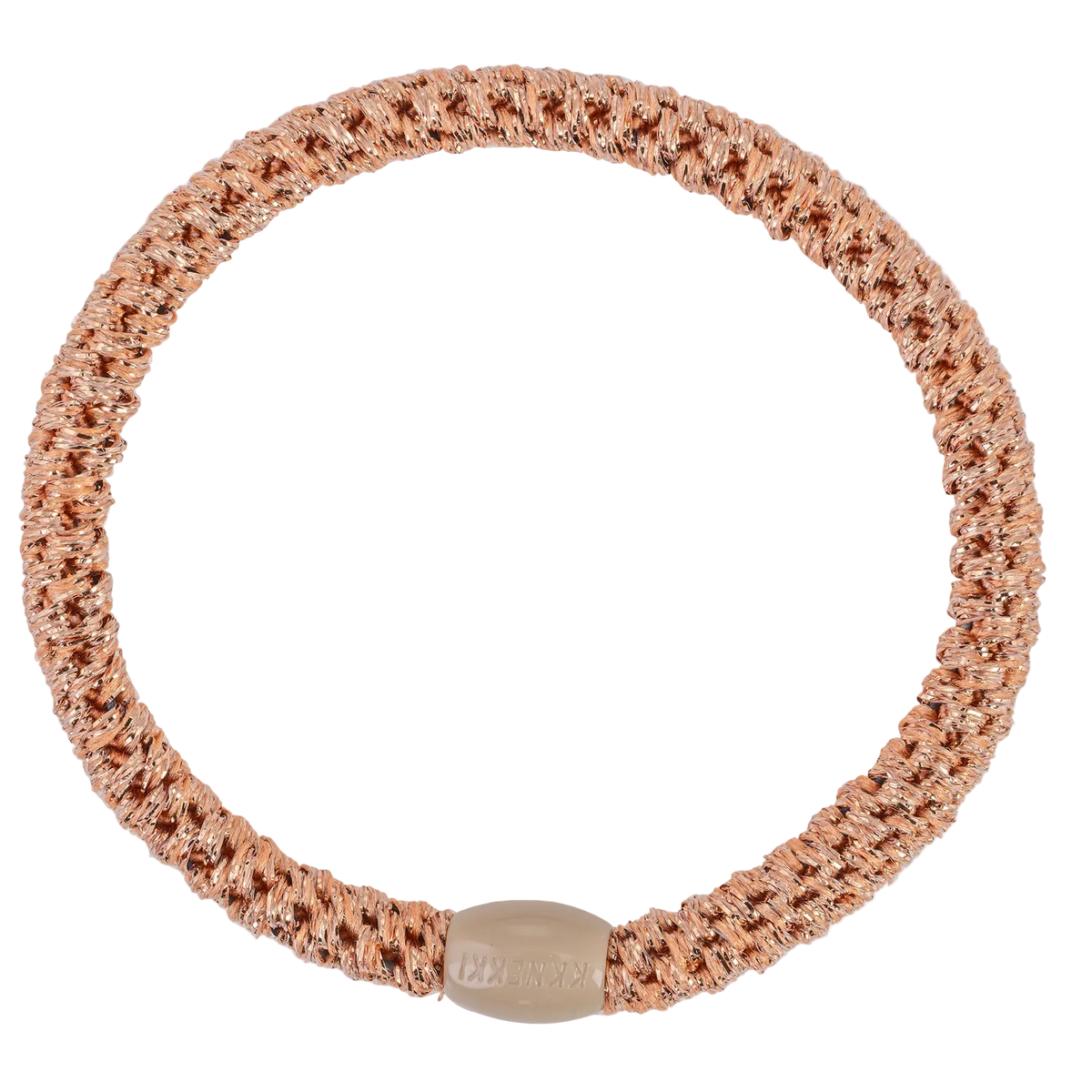 KKNEKKI Original | Haargummi | SLIM | ROSEGOLD GLITTER