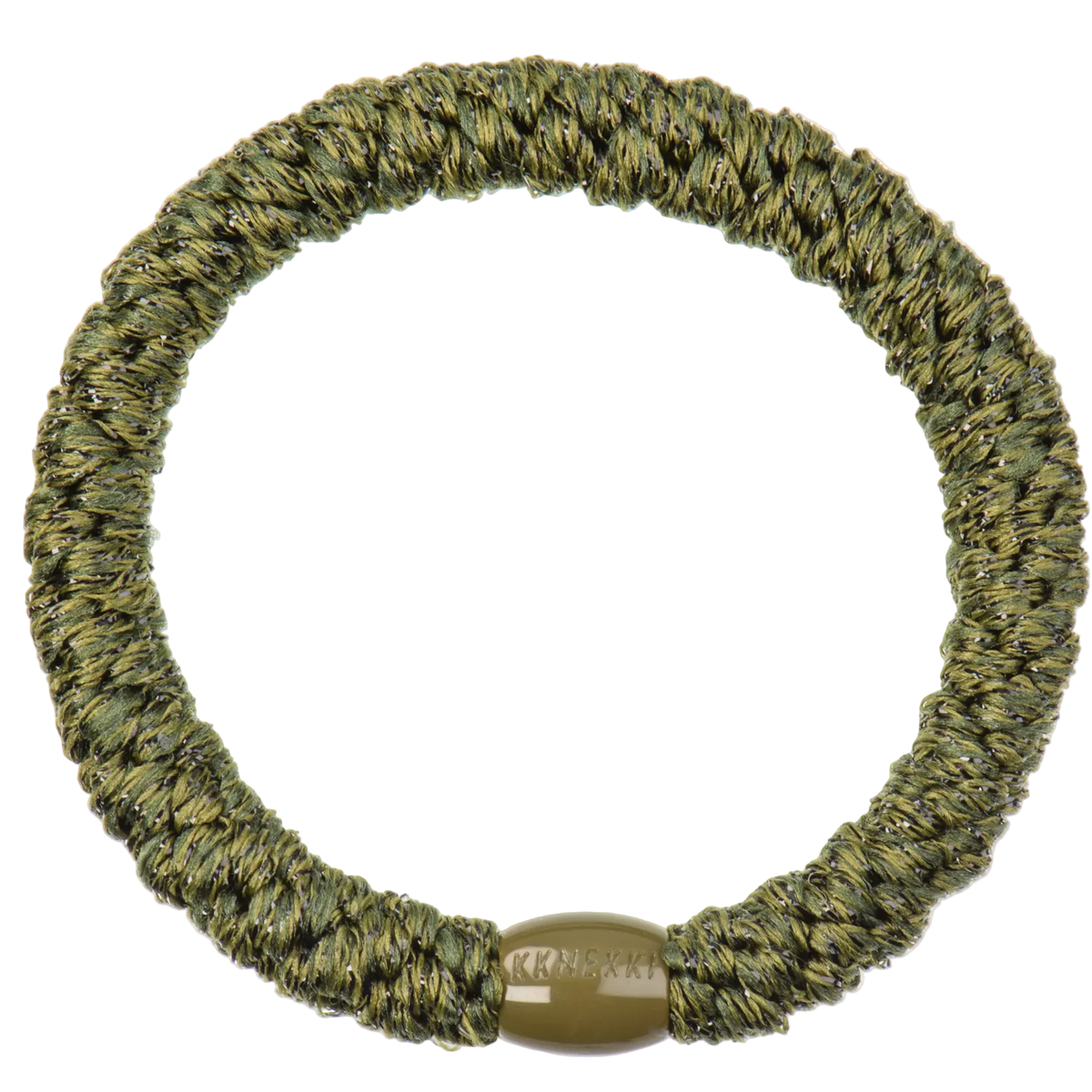 KKNEKKI Original | Haargummi | BOTTLE GREEN GLITTER