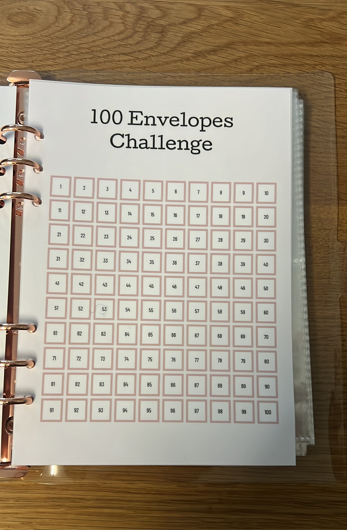 100 Envelopes Challenge