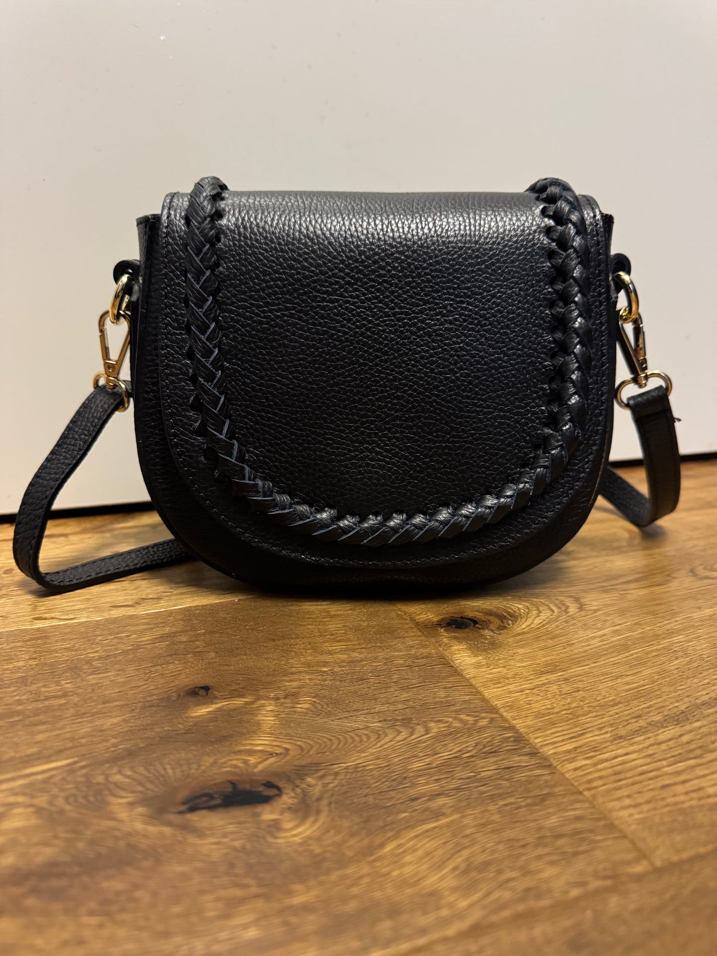 Handtasche PAULA | Leder | schwarz
