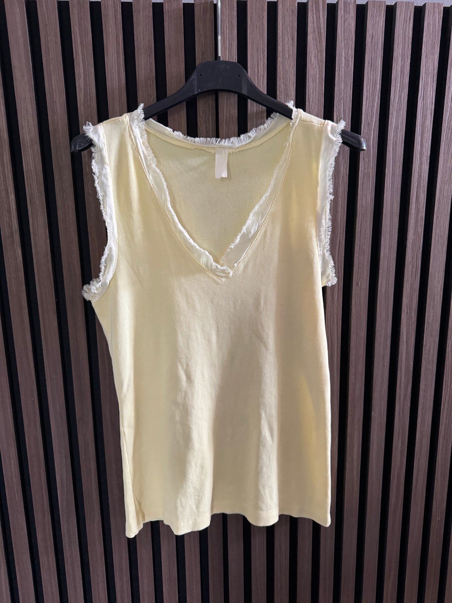 BASIC TOP MIT FRANSEN DETAILS