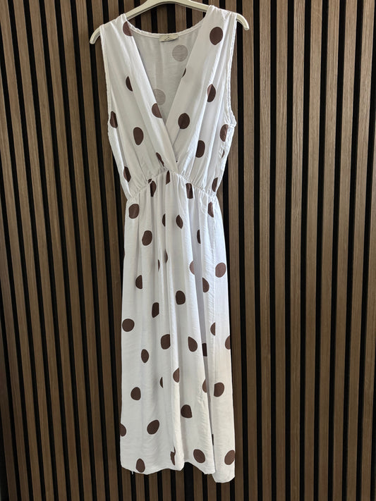 ÄRMELLOSES SOMMER KLEID | POLKA DOTS |