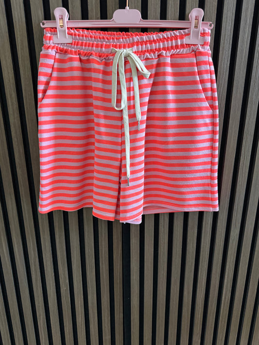SHORTS | STREIFEN | NEON PINK