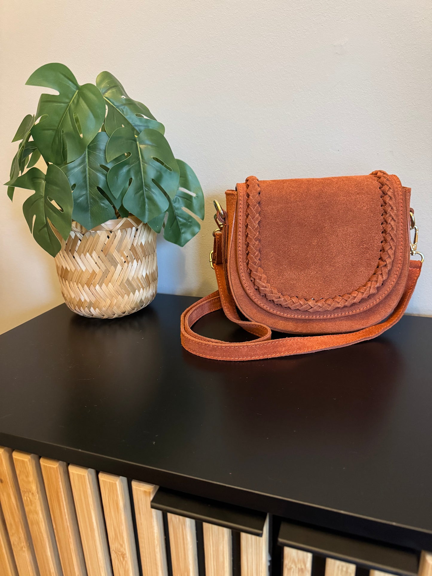 Handtasche PAULA | Wildleder