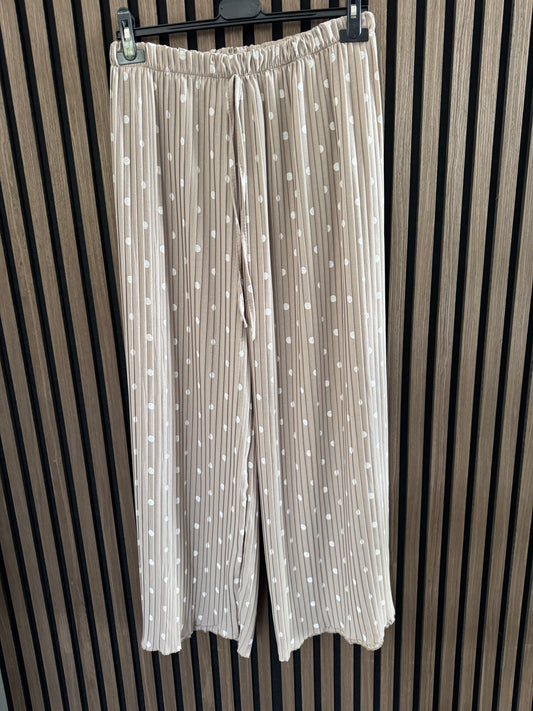 PLISSEE HOSE | POLKA DOTS | CHAMPAGNER