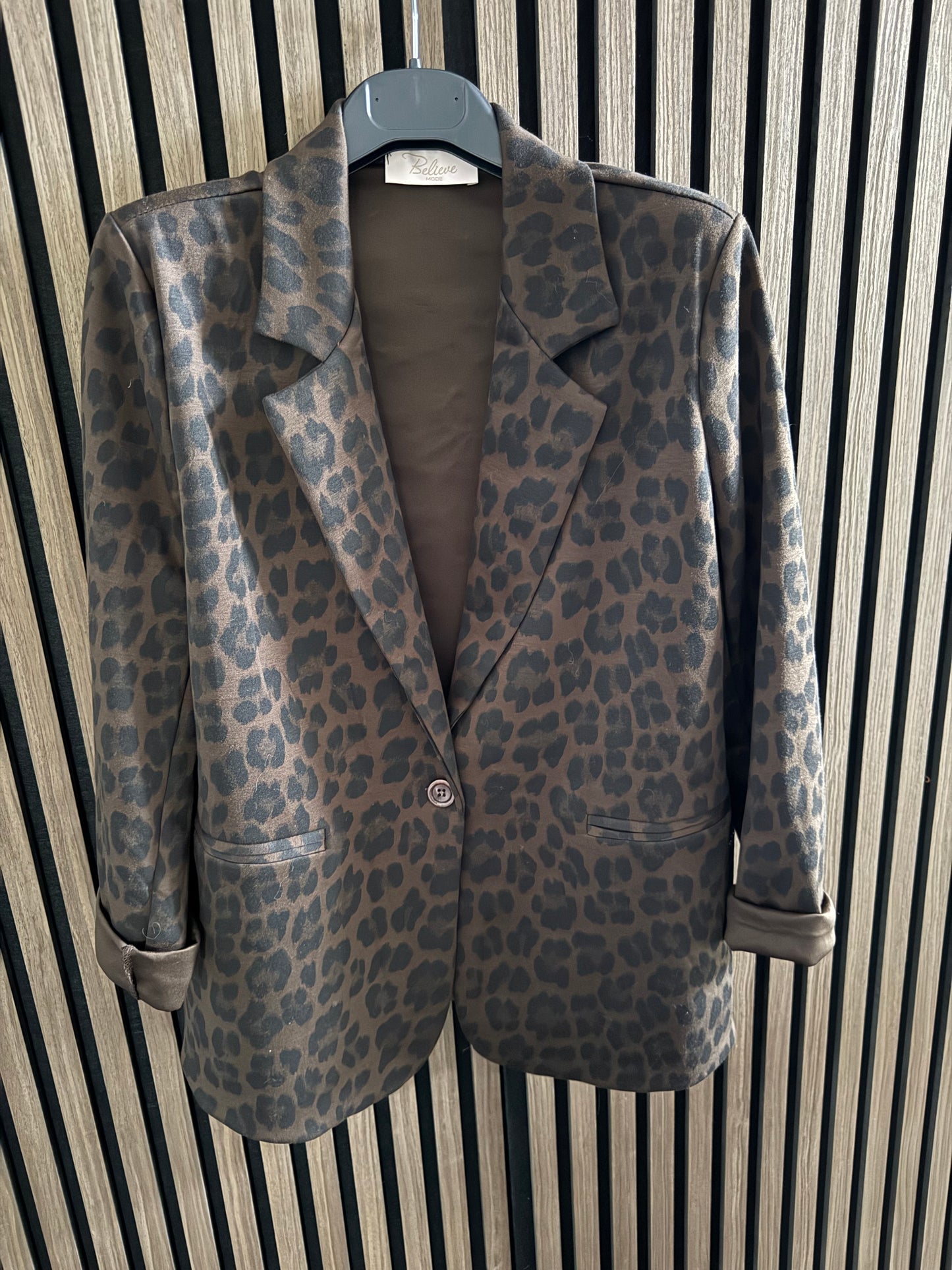 BUTTERSTOFF BLAZER LEO | CHOCOLATE