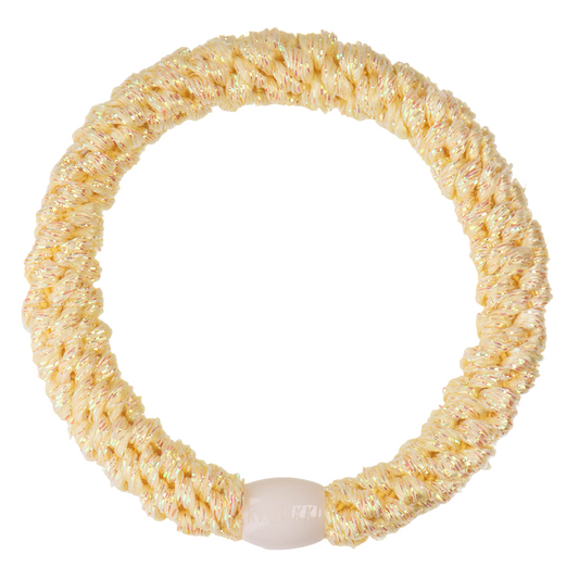 KKNEKKI Original |  Haargummi | Light Yellow Glitter