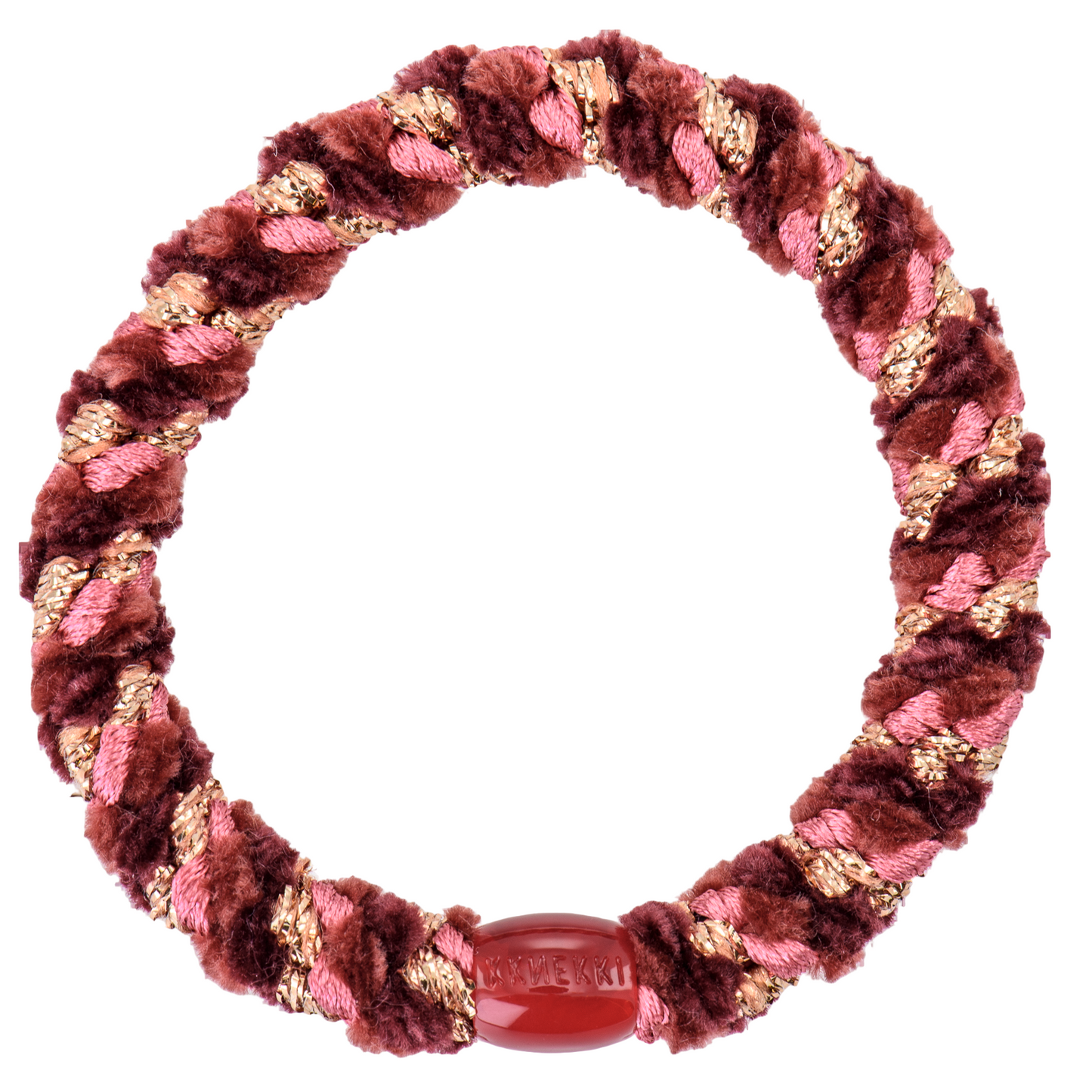 KKNEKKI Original |  Haargummi | Mix Bordeau Roségold