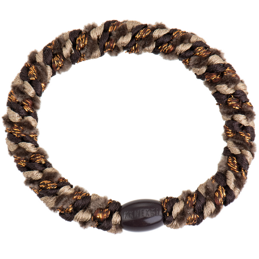 KKNEKKI Original |  Haargummi | Mix Moss Brown Glitter