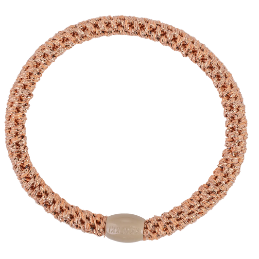 KKNEKKI Original |  Haargummi | SLIM | ROSEGOLD GLITTER