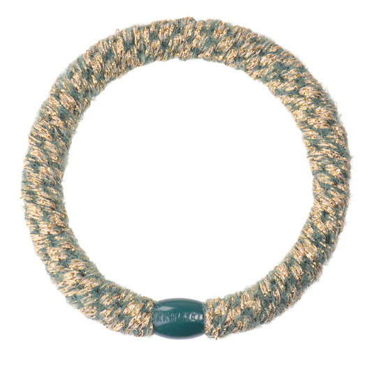 KKNEKKI Original |  Haargummi | Velvet Glitter Forrest Green